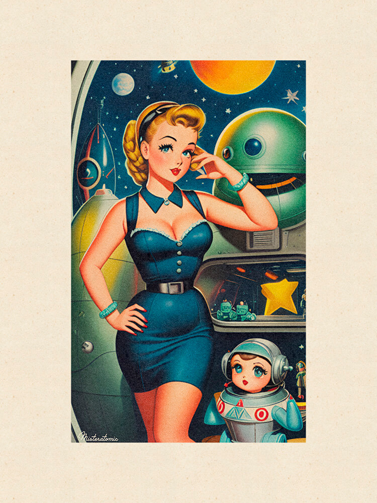 Atomic Age Science Fiction by Misteratomic