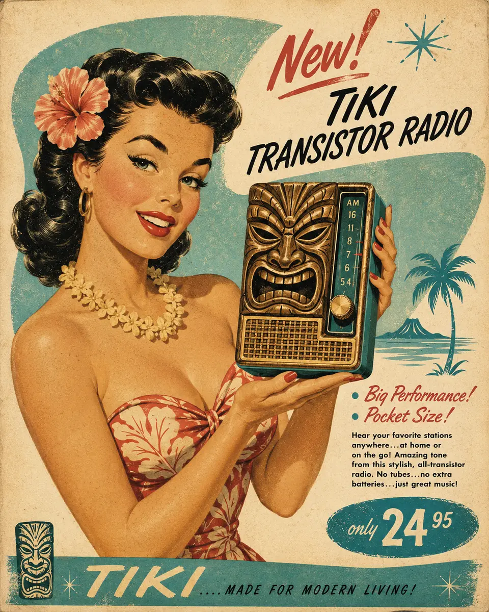 Tiki Transistor Radio