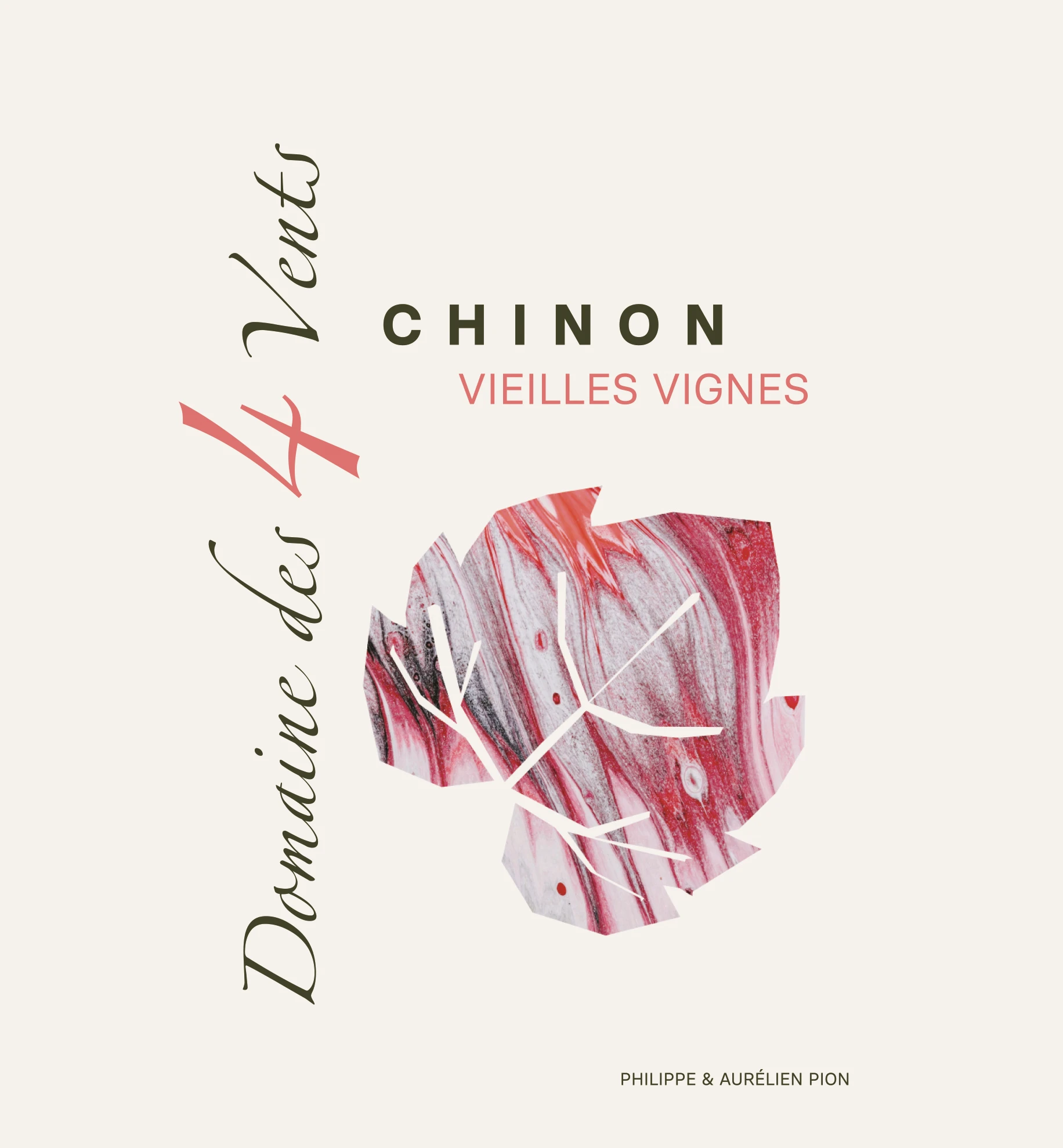 Etiquette de Vin Chinon Aureline Pion